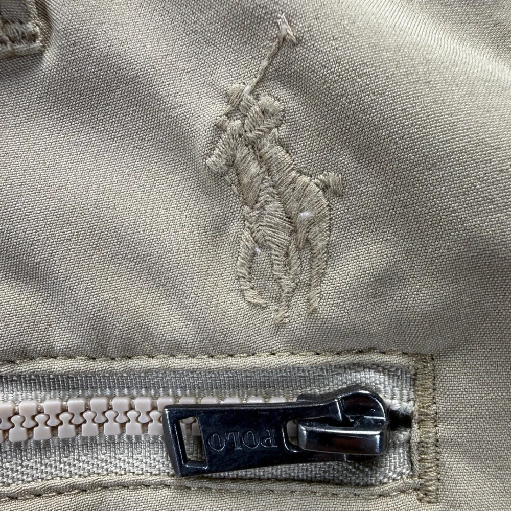 Polo Ralph Lauren Mens Performance Golf Shorts Tan Khaki Size 42 Flat Front Logo